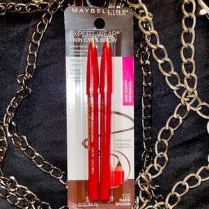 💕Maybelline Dark Brown New York Expert Wear Twin Brow and Eye Pencils